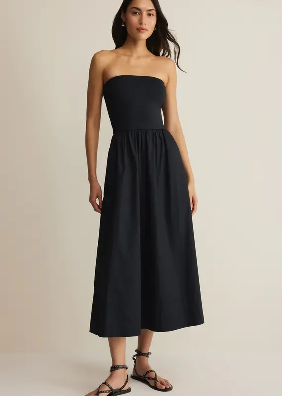 ZSUPPLY SUNSOUGHT STRAPLESS MIDI DRESS