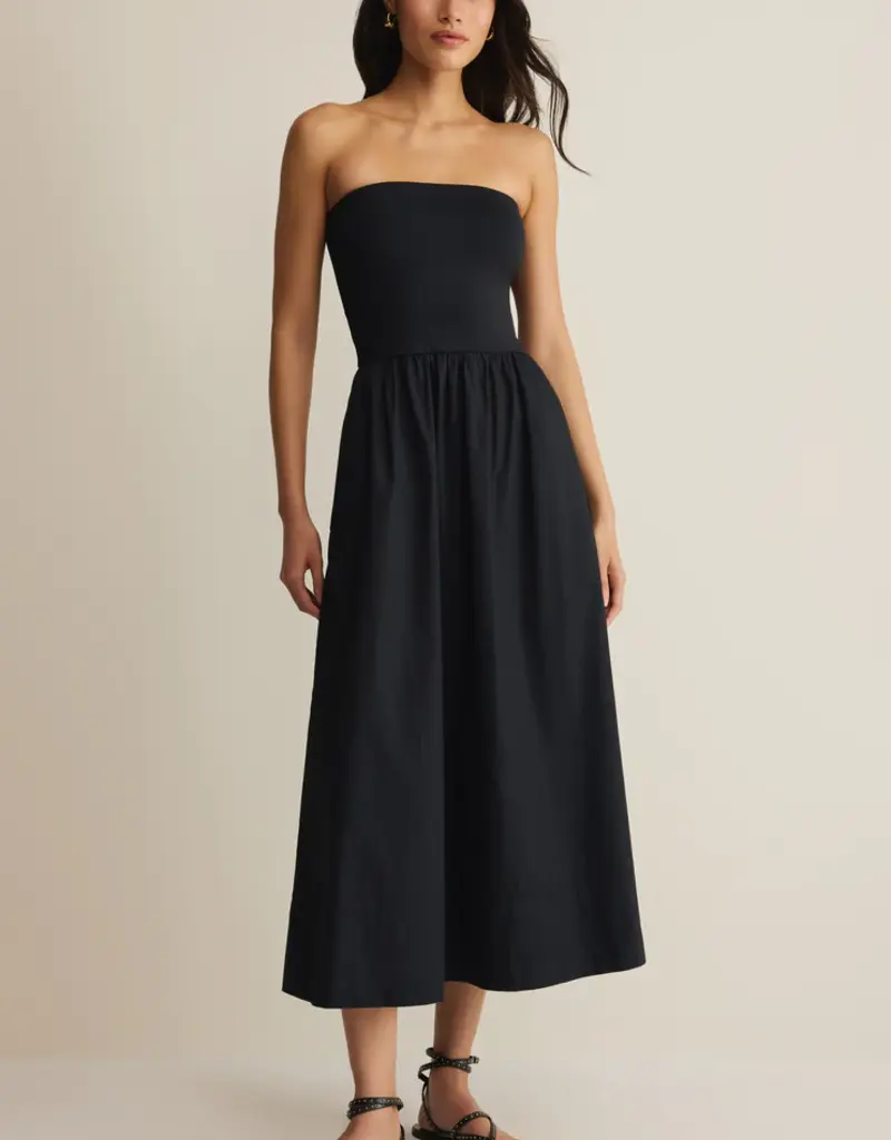 ZSUPPLY SUNSOUGHT STRAPLESS MIDI DRESS