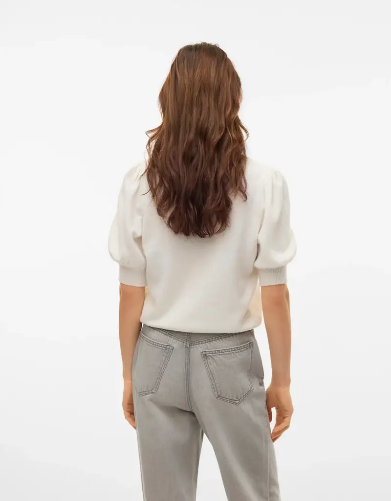VERO MODA DOFFY SHORT SLEEVE CREW SWEATER