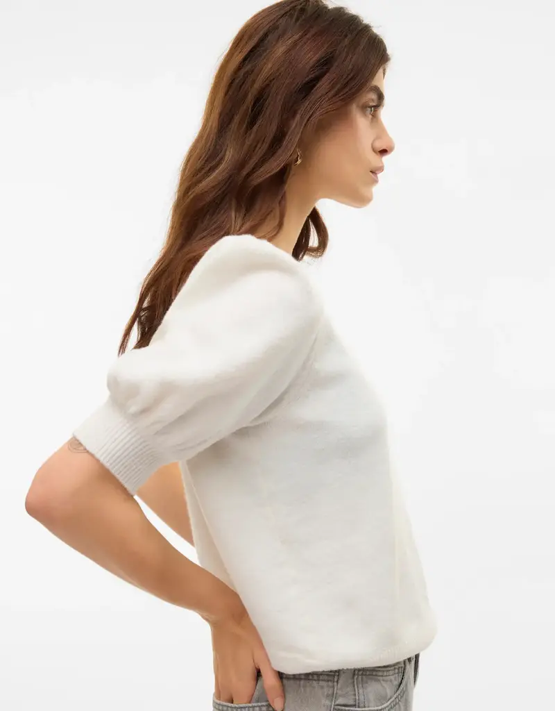 VERO MODA DOFFY SHORT SLEEVE CREW SWEATER