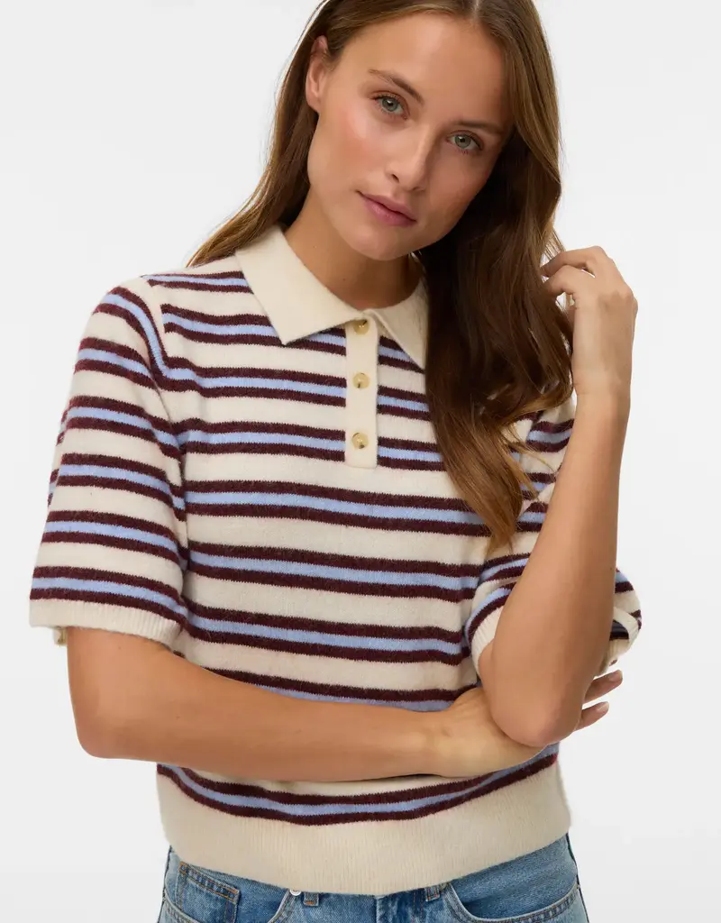 VERO MODA POLONECK KNIT PULLOVER
