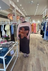 VERO MODA ROSETTA MAXI DRESS W/ SCARF