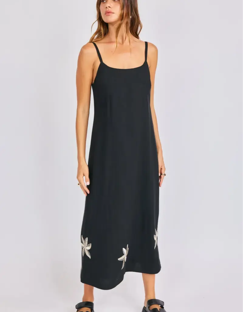 SAGE THE LABEL NEPTUNE EMBROIDERED MAXI DRESS