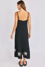 SAGE THE LABEL NEPTUNE EMBROIDERED MAXI DRESS