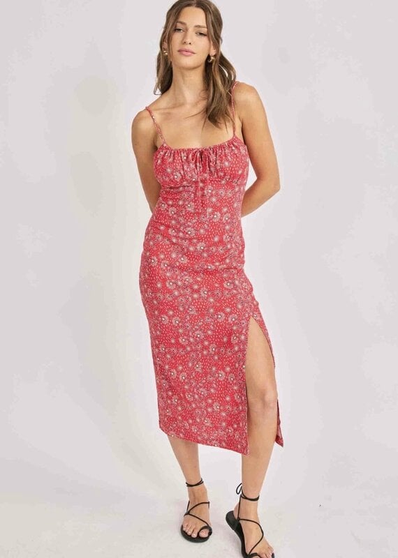 SADIE AND SAGE FIRECRACKER MIDI DRESS