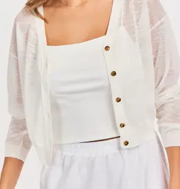 SADIE AND SAGE EVIE BUTTON FRONT CARDIGAN