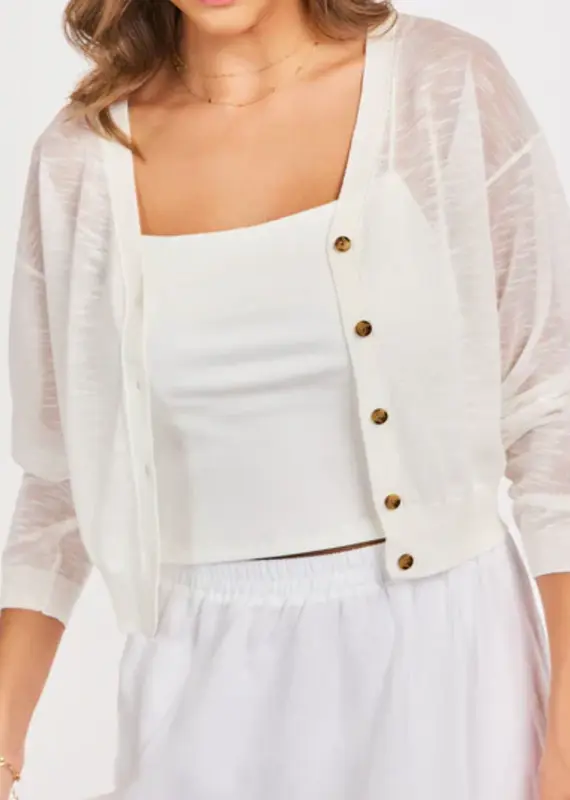 SADIE AND SAGE EVIE BUTTON FRONT CARDIGAN