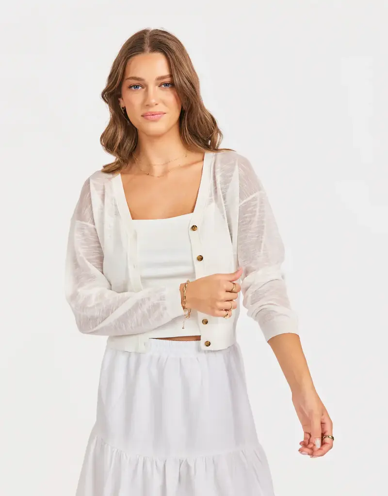 SADIE AND SAGE EVIE BUTTON FRONT CARDIGAN