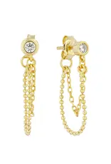 BELLE BY ELLE BELLE & CHAIN STUDS