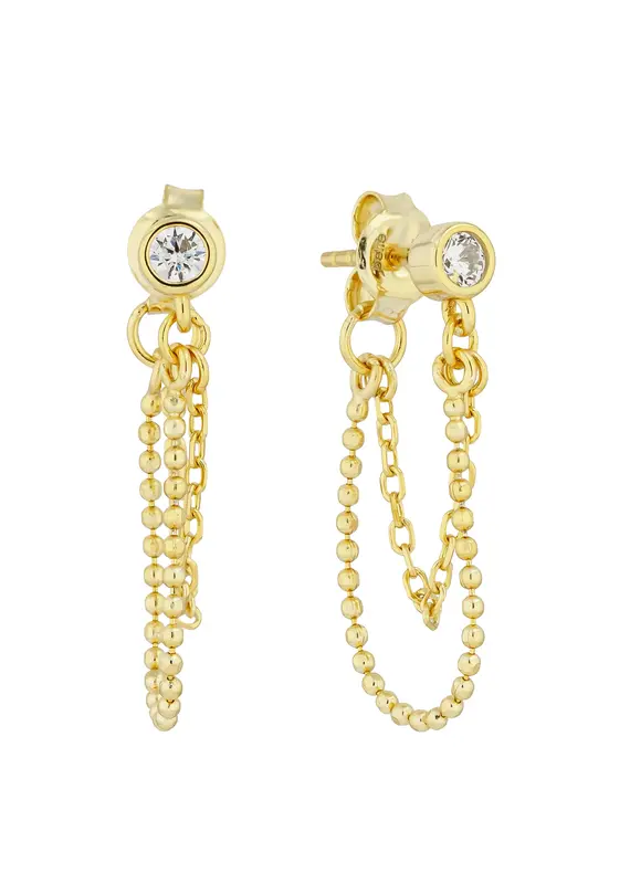 BELLE BY ELLE BELLE & CHAIN STUDS