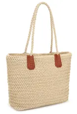 KAYLA + AVA GEORGINA STRAW TOTE