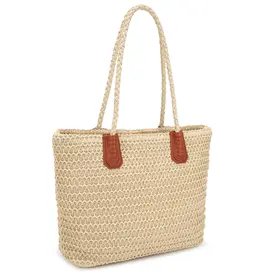 KAYLA + AVA GEORGINA STRAW TOTE