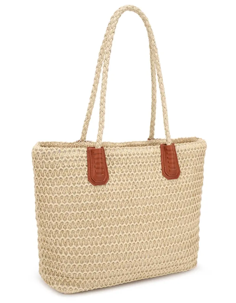 KAYLA + AVA GEORGINA STRAW TOTE
