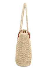KAYLA + AVA GEORGINA STRAW TOTE
