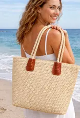 KAYLA + AVA GEORGINA STRAW TOTE