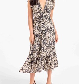 SADIE & SAGE PAINTED FIELDS MIDI DRESS