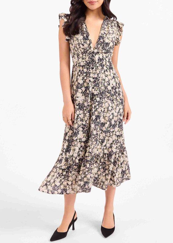 SADIE & SAGE PAINTED FIELDS MIDI DRESS