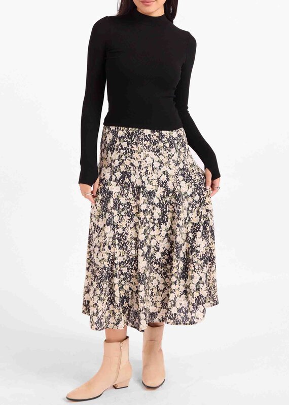 SADIE & SAGE PAINTED FIELDS MIDI SKIRT