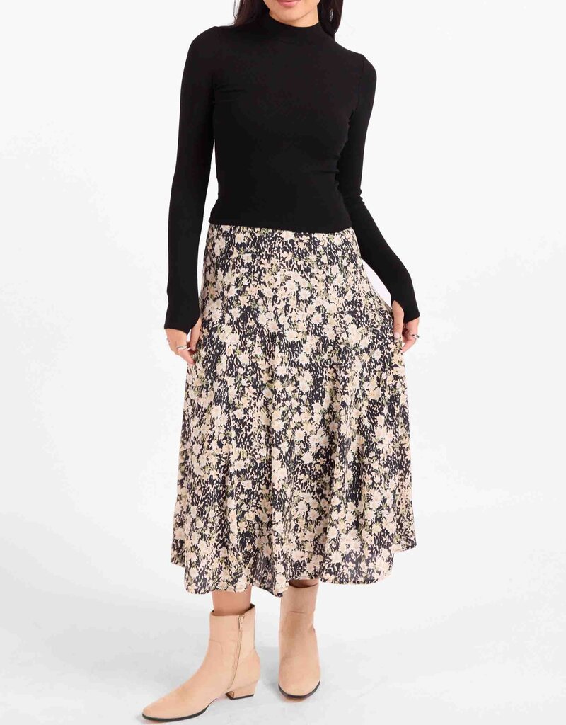 SADIE & SAGE PAINTED FIELDS MIDI SKIRT