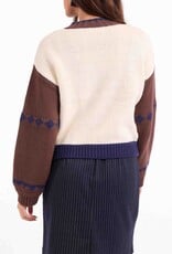 SAGE THE LABEL SWEET ROSE JACQUARD ZIP UP