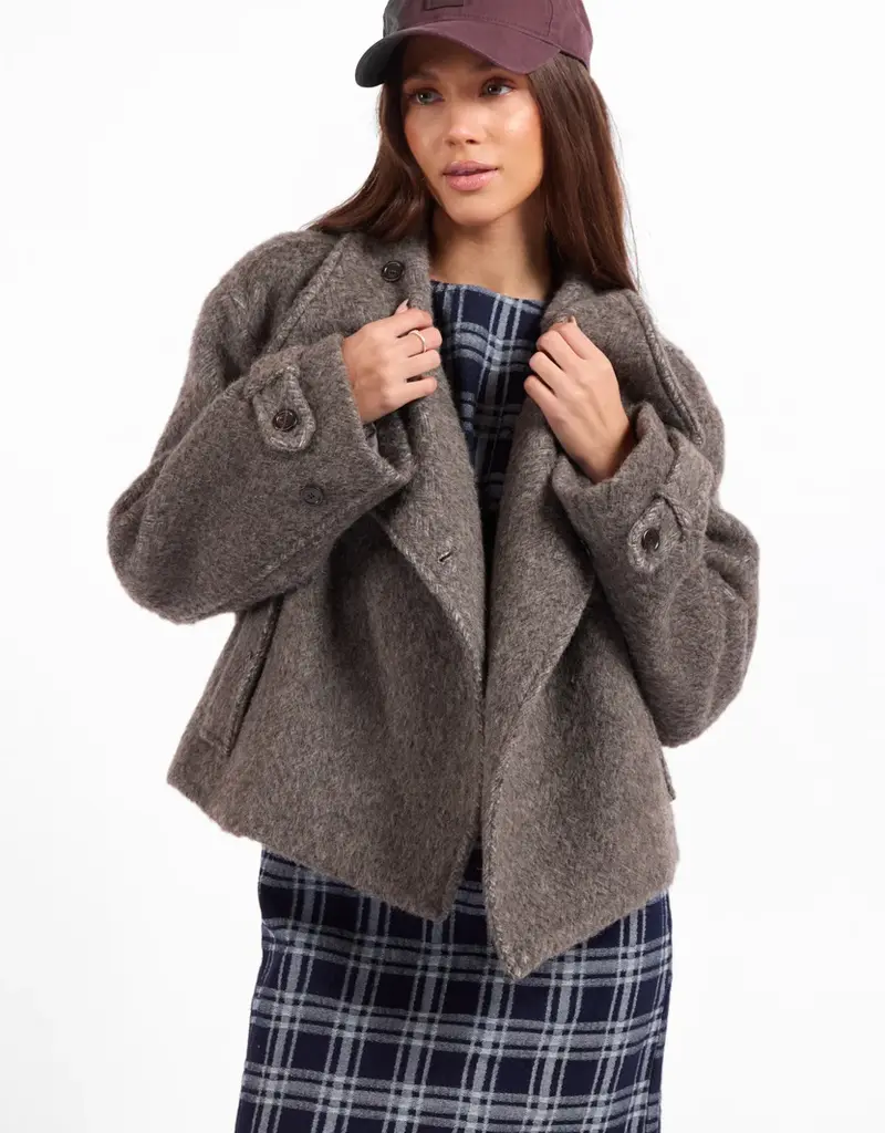 SAGE THE LABEL BOSTON OVERSIZED COLLAR JACKET