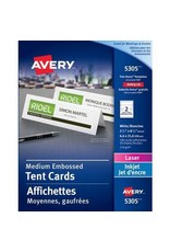 Avery TENT CARDS-MEDIUM 2-1/2X8-1/2 WHITE 100/BOX 5305