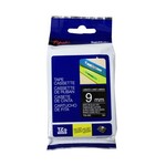 Brother TAPE-P-TOUCH TZ LAMINATED, 9MM WHITE ON BLACK