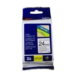 Brother TAPE-P-TOUCH TZ LAMINATED, 24MM BLACK ON WHITE