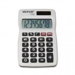 Victor Technology CALCULATOR-HANDHELD SOLAR/BATTERY 8 DIGIT X-LARGE DISPLAY