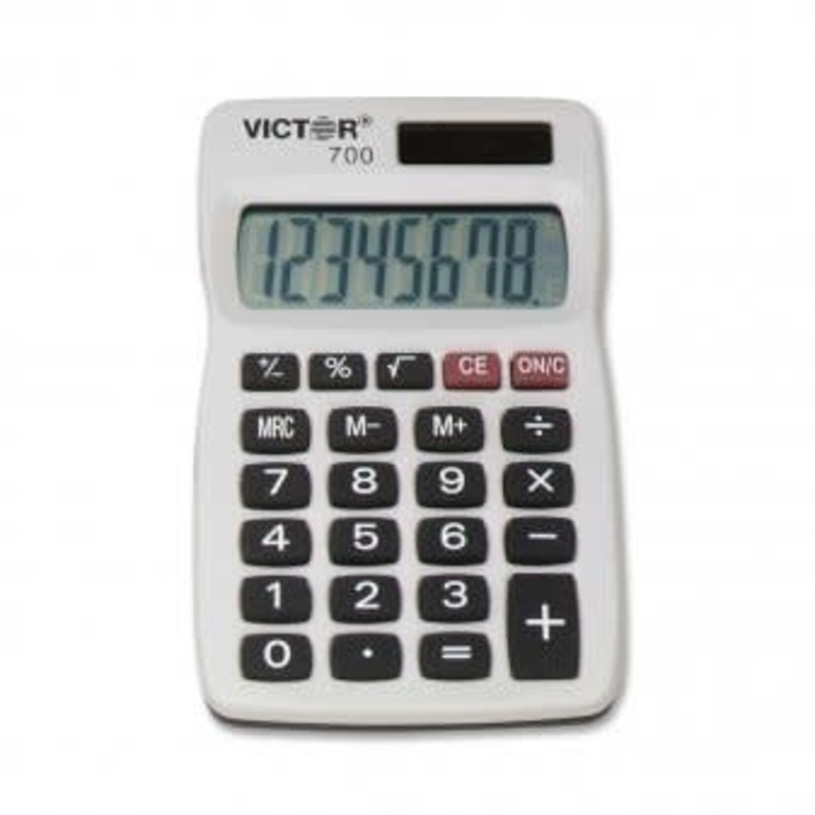 Victor Technology CALCULATOR-HANDHELD SOLAR/BATTERY 8 DIGIT X-LARGE DISPLAY