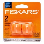 Fiskars PAPER TRIMMER BLADE-FISKARS SURECUT TRIPLE-TRACK TITANIUM - 2/PACK