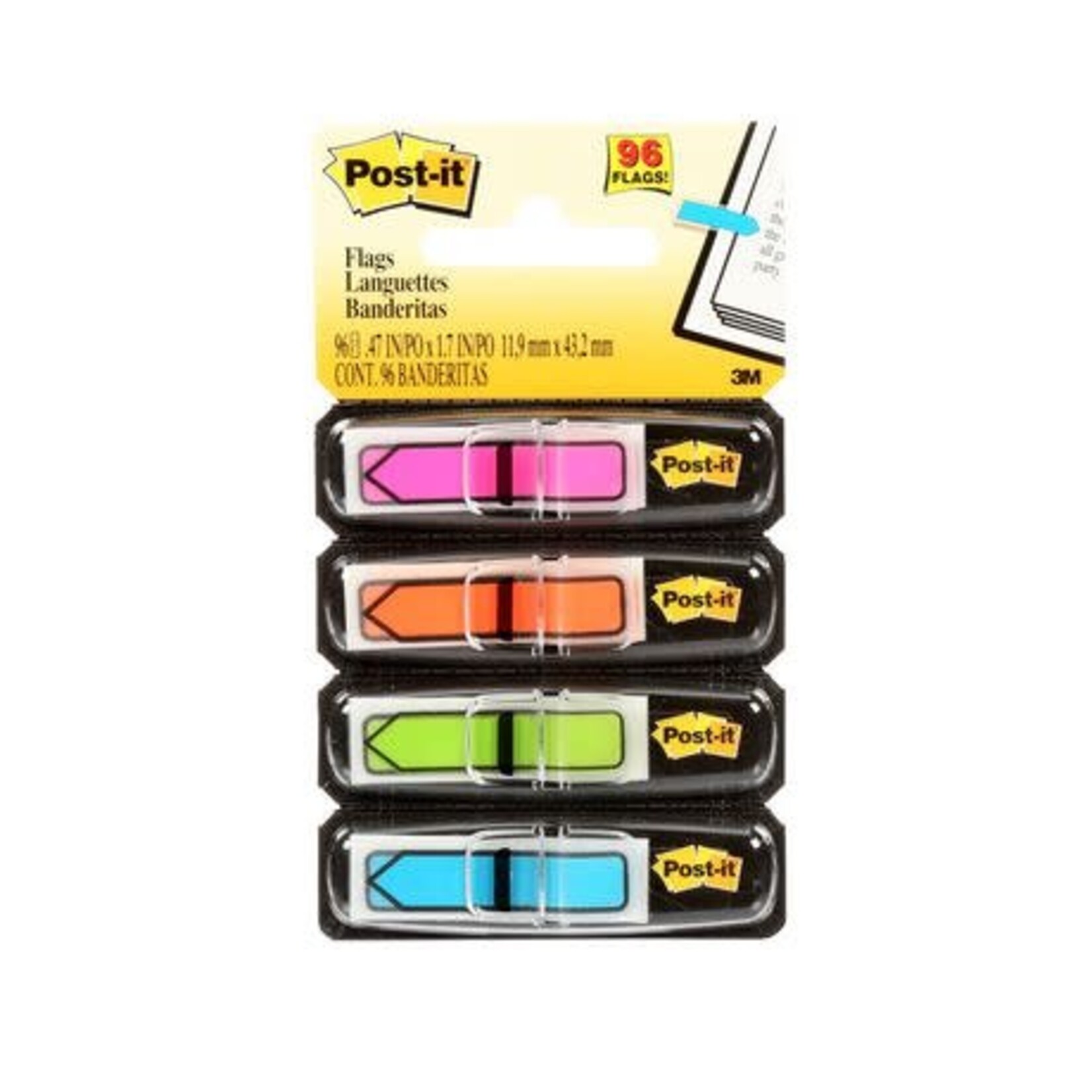 Post-it FLAGS-POST-IT, ARROW 1/2'' BRIGHT