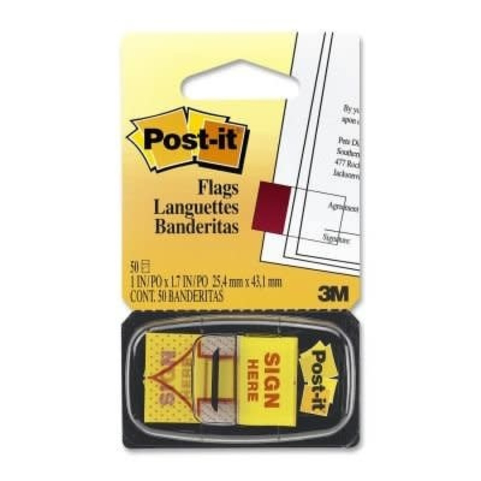 Post-it FLAGS-POST-IT, MESSAGE, SIGN HERE