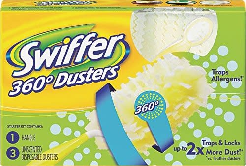 Swiffer 360° Starter Kit - 1 Handle and 1 Disposable Duster