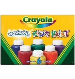 Crayola PAINT-CRAYOLA WASHABLE, 6 COLOURS, 59ML.JARS