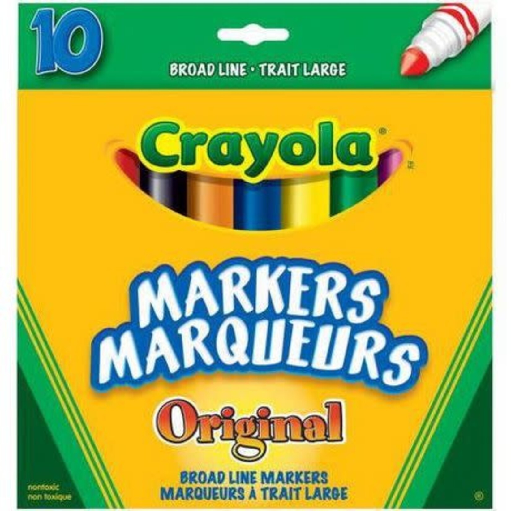 Crayola MARKERS-BROAD LINE 10 ORIGINAL COLOURS