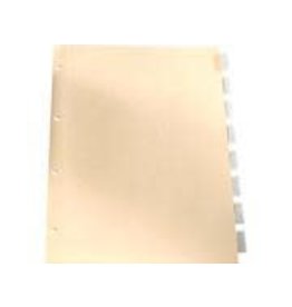 TOPS Products INDEX DIVIDERS-INSERTABLE, LEGAL, 8 TABS, CLEAR