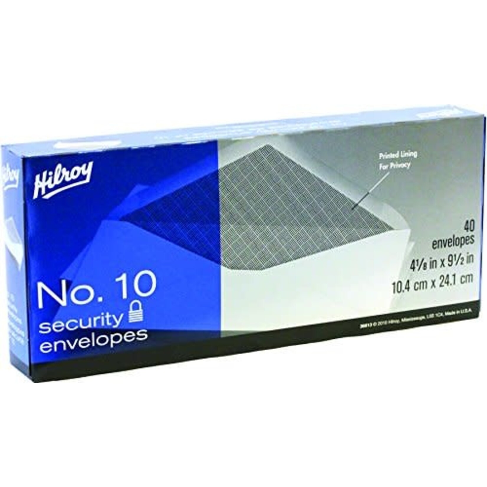 Hilroy ENVELOPE-#10 WHITE, SECURITY 40/BOX