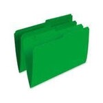 Pendaflex FILE FOLDER-LEGAL 10.5 POINT REVERSIBLE, GREEN -R615 GRN