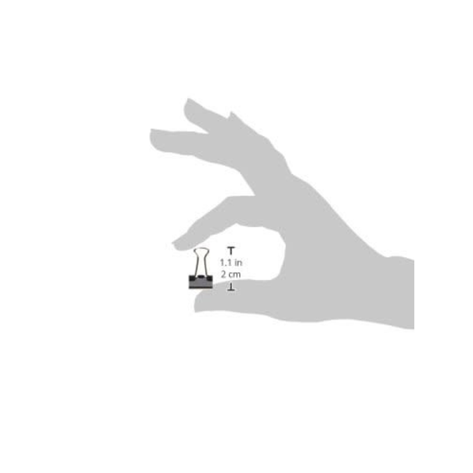 Acme United FOLDBACK CLIPS-9/16'' WIDE 1/4'' CAPACITY