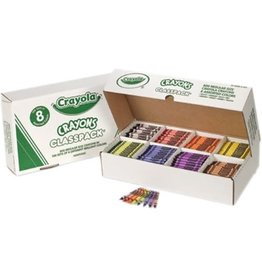Crayola CRAYONS-CLASSPACK, CRAYOLA REGULAR, 100 OF 8 COLOURS-52-8008