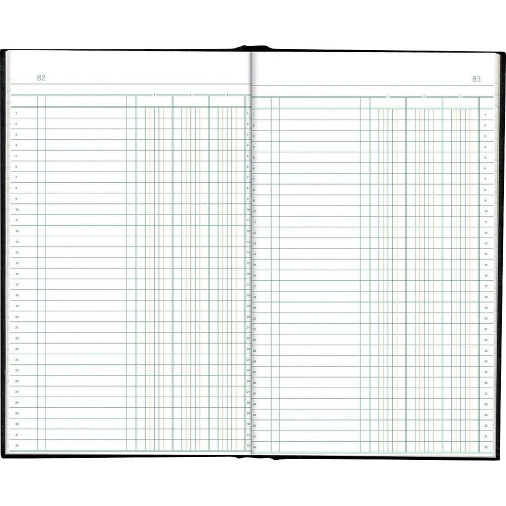 Blueline ACCOUNT BOOK-HARD, 200 PAGE WHITE 12.5X7-7/8 3 COLUMN