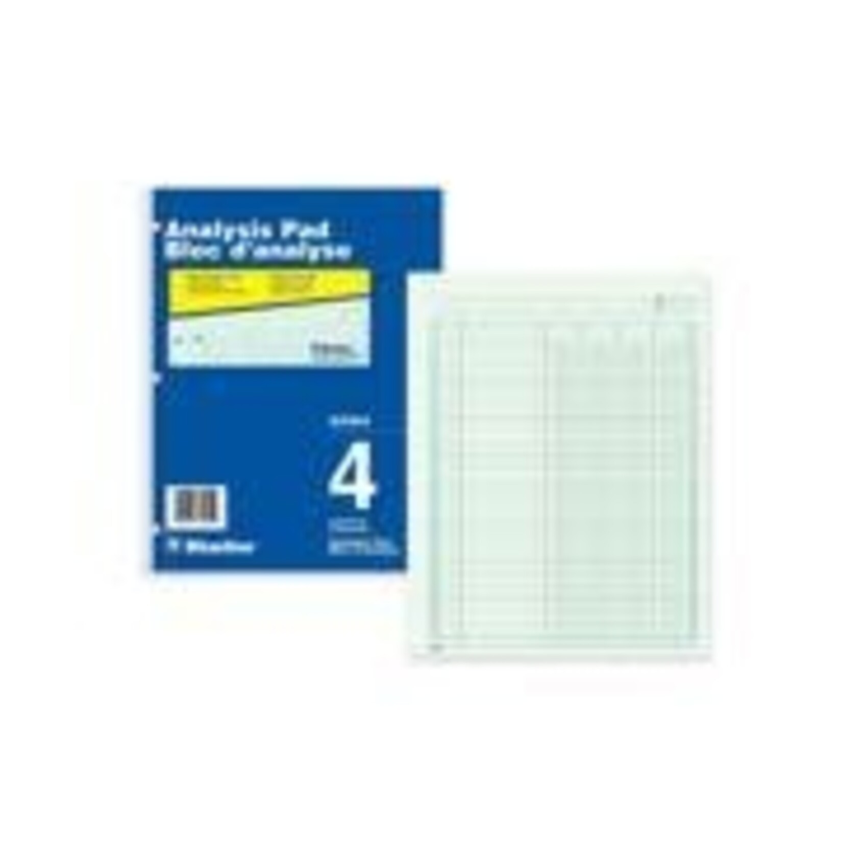 Blueline ANALYSIS PAD-50 SHEET GREEN 10-7/8X8.5 4 COLUMN