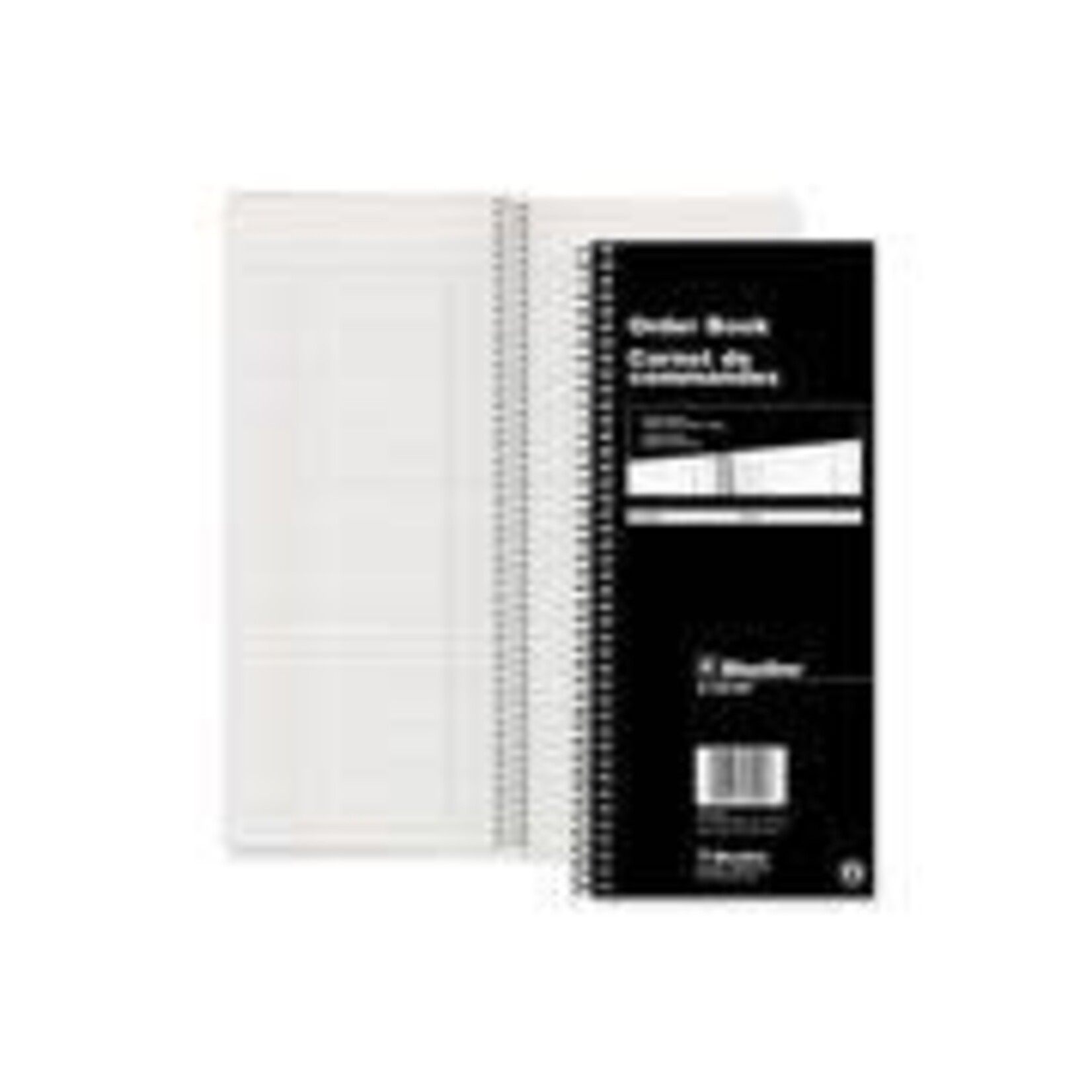 Blueline ORDER BOOK-WIREBOUND 2 COLUMN 12X5-1/4 BILINGUAL