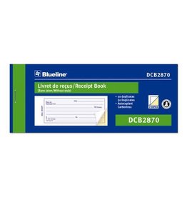 Blueline RECEIPT BOOK-NCR 50 DUPLICATE 1-UP 2-3/4X6-3/4 BILING.