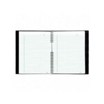 Blueline Notebook - Notepro, 200 Page Twin-Wire 11 X 8-1/2, Black