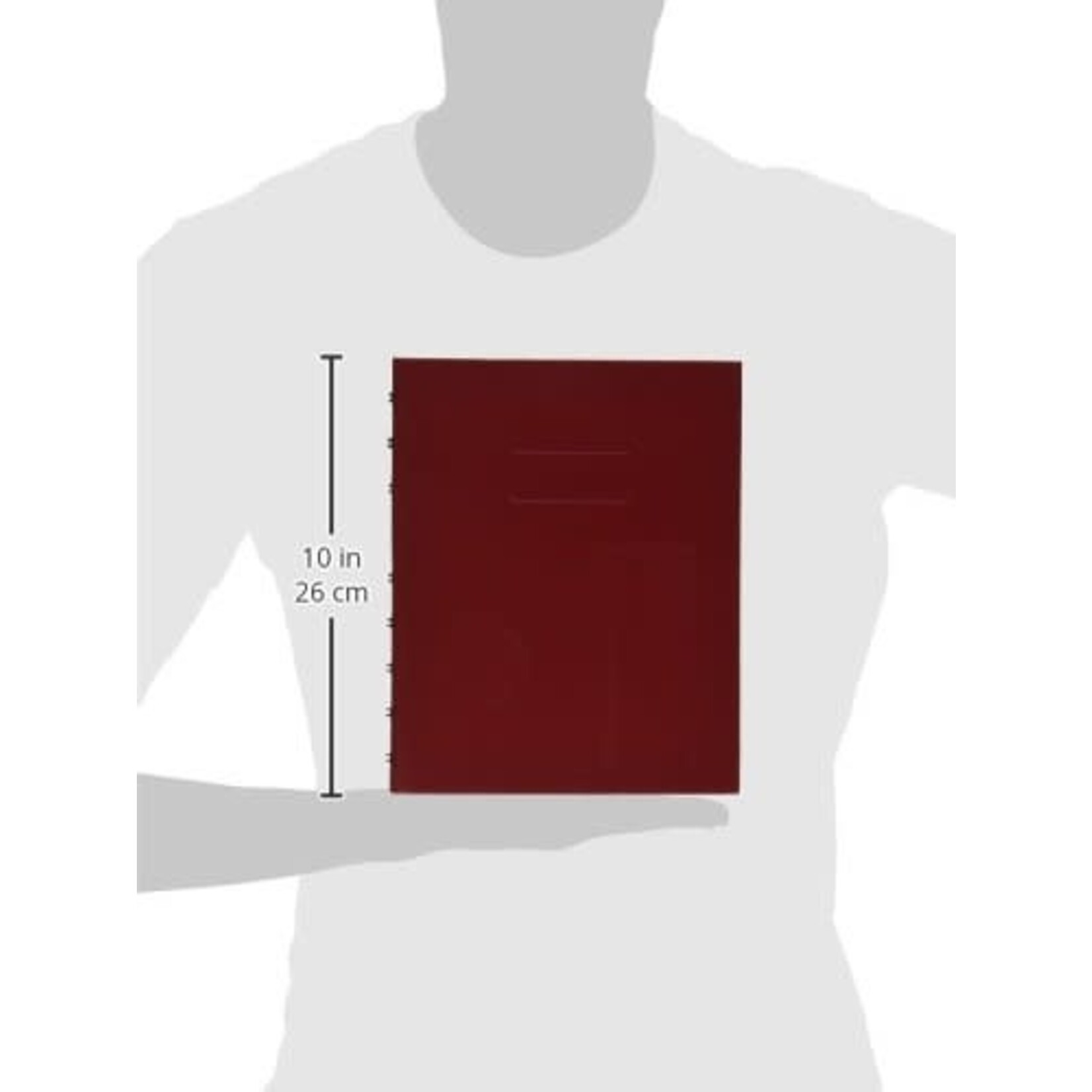 Blueline NOTEBOOK-NOTEPRO, 192 PAGE TWIN-WIRE 9.25X7.25 RED