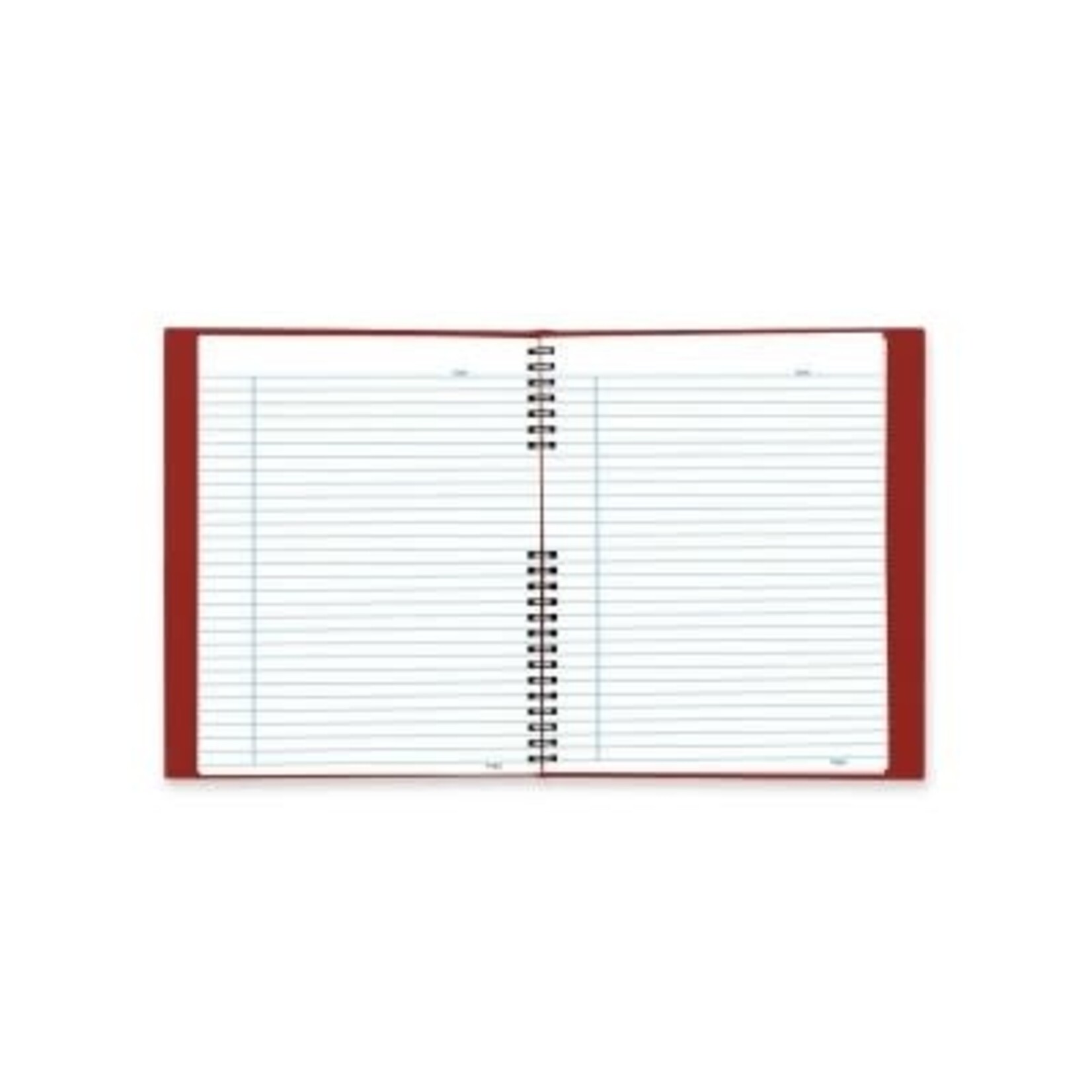 Blueline Notebook - Notepro, 200 Page Twin-Wire 10-3/4X8-1/2, Red