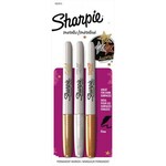 Sharpie MARKER-PERMANENT, SHARPIE METALLIC, FINE 3 ASSORTED