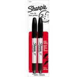 Sharpie MARKER-PERMANENT, SHARPIE TWIN TIP, BLACK 2/CARD